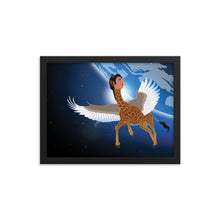 Load image into Gallery viewer, Zach Biraffe the Magical Giraffe Framed poster
