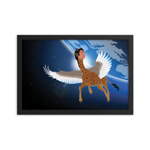 Load image into Gallery viewer, Zach Biraffe the Magical Giraffe Framed poster