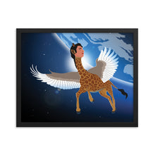 Load image into Gallery viewer, Zach Biraffe the Magical Giraffe Framed poster