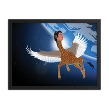 Load image into Gallery viewer, Zach Biraffe the Magical Giraffe Framed poster