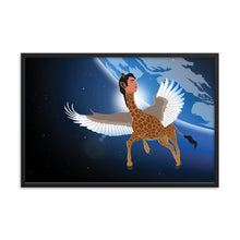 Load image into Gallery viewer, Zach Biraffe the Magical Giraffe Framed poster