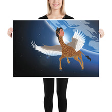 Load image into Gallery viewer, Zach Biraffe the Magical Giraffe Matte Poster