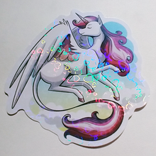 Load image into Gallery viewer, Unicorn Pride 2.5" Vinyl Holo Stickers
