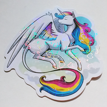 Load image into Gallery viewer, Unicorn Pride 2.5" Vinyl Holo Stickers