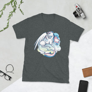 Trans Pride Unicorn Short-Sleeve Unisex T-Shirt