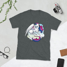 Load image into Gallery viewer, Bi Pride Unicorn Short-Sleeve Unisex T-Shirt