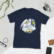 Load image into Gallery viewer, LGBT Pride Unicorn Short-Sleeve Unisex T-Shirt