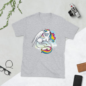 Pan Pride Unicorn Short-Sleeve Unisex T-Shirt