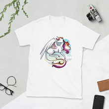 Load image into Gallery viewer, Lesbian Pride Unicorn Short-Sleeve Unisex T-Shirt