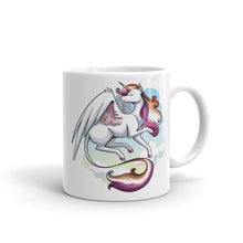 Load image into Gallery viewer, Lesbian Pride Unicorn White glossy mug
