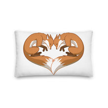 Load image into Gallery viewer, Fox Heart Premium Throw Pillow