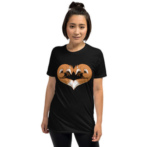 Fox Heart T-Shirt (unisex)