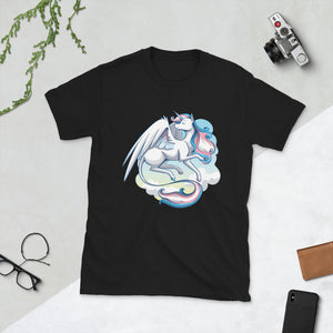 Trans Pride Unicorn Short-Sleeve Unisex T-Shirt