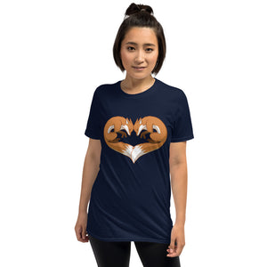 Fox Heart T-Shirt (unisex)