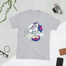 Load image into Gallery viewer, Bi Pride Unicorn Short-Sleeve Unisex T-Shirt
