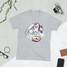 Load image into Gallery viewer, Lesbian Pride Unicorn Short-Sleeve Unisex T-Shirt