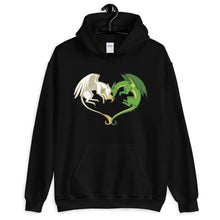 Load image into Gallery viewer, Unicorn and Dragon Heart Hoodie (unisex)