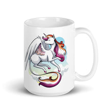 Load image into Gallery viewer, Lesbian Pride Unicorn White glossy mug