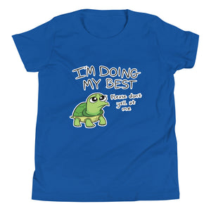 Please Don't Yell Youth Short Sleeve T-Shirt